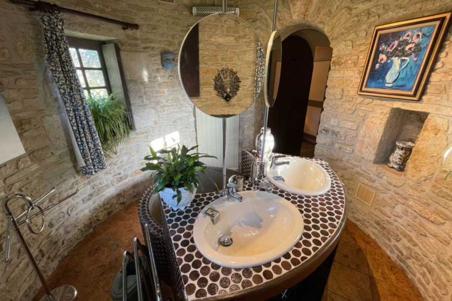 Salle de bains - Gîte La loge de Barsac