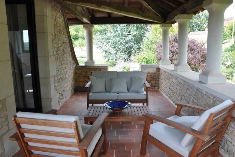 Terrasse - Gîte La Maison d'Angel