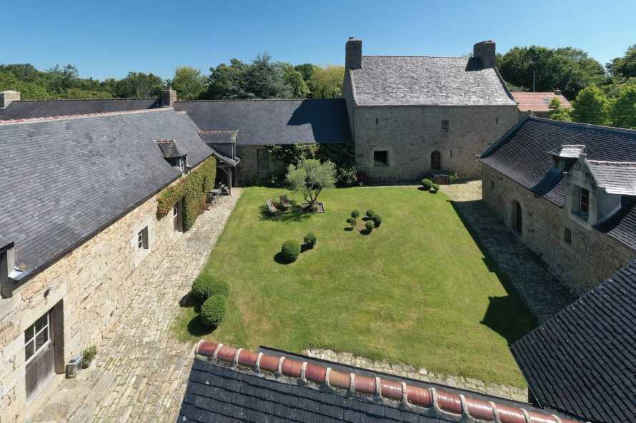 Vue aérienne de la cour intérieure