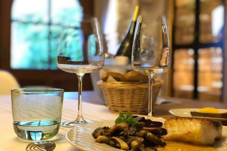 Lieu jaune de ligne poisson du jour