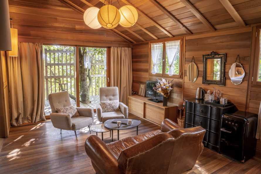 Cabane perchée dans les arbres