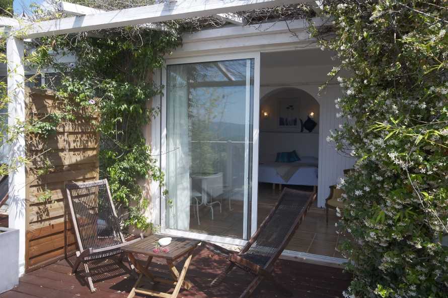 Terrasse privée de Chambre d'Hôte mini-suite Aloasis